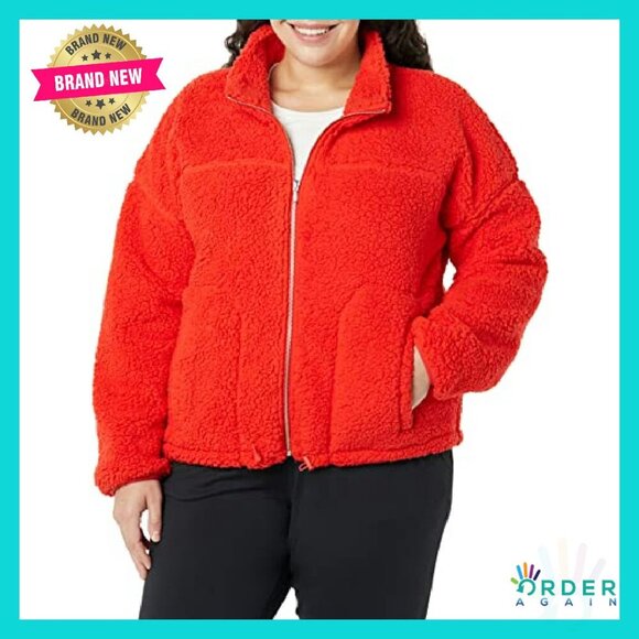 Fleece Zip-Up Sherpa Jacket Women's Cozy Winter Chic Oversized Fit - Picture 5 of 8